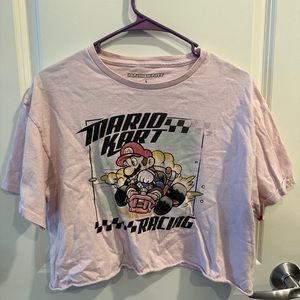mario kart cropped t shirt